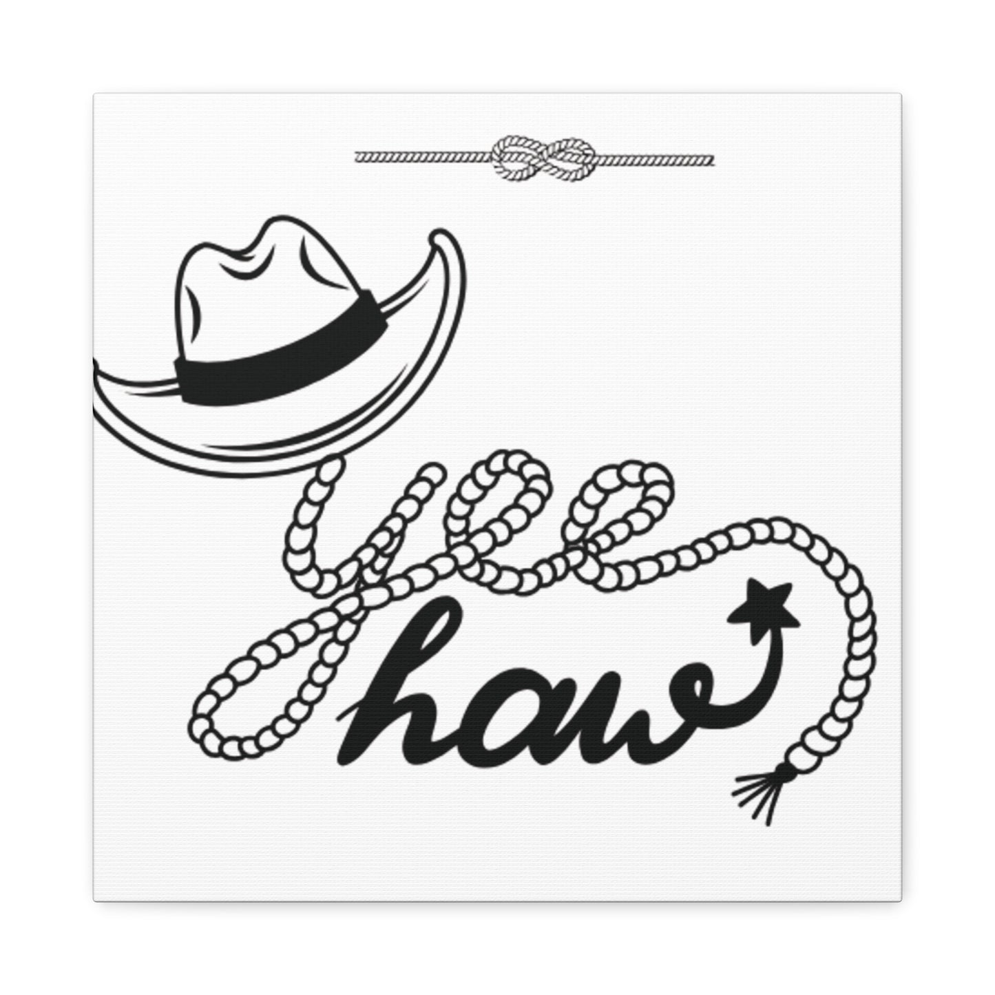 Yeehaw Corral Canvas Art - Stretched Matte Wall Decor