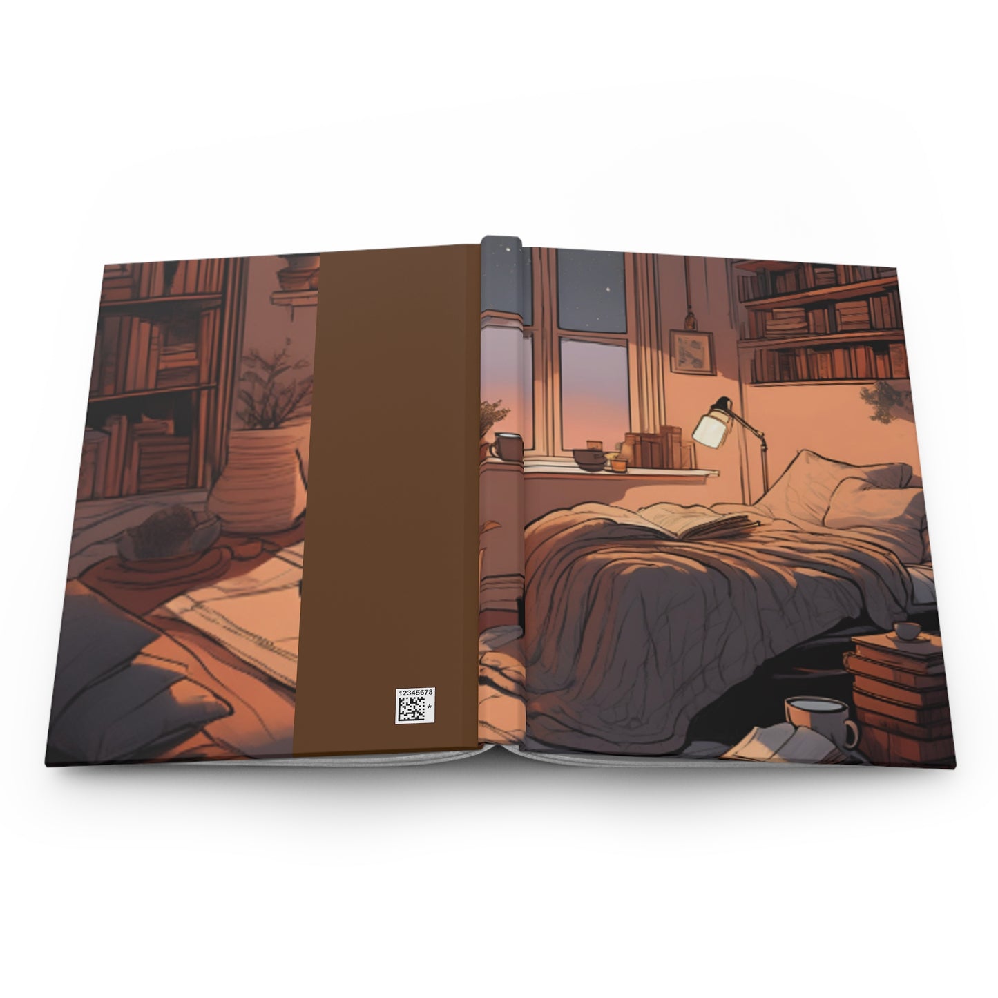Cozy Bedroom Hardcover Journal - Perfect for Reflection and Inspiration