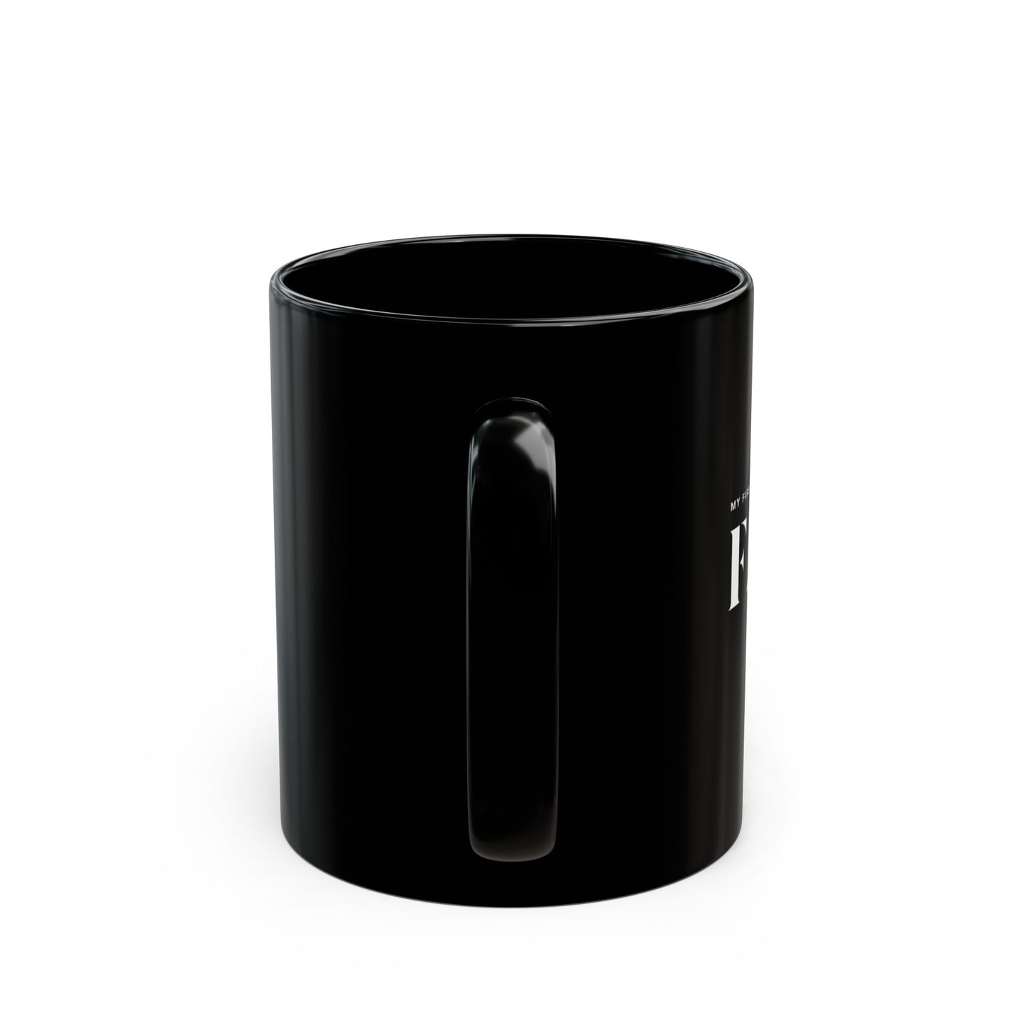 Black Mug for Superhero Dad, 11oz & 15oz