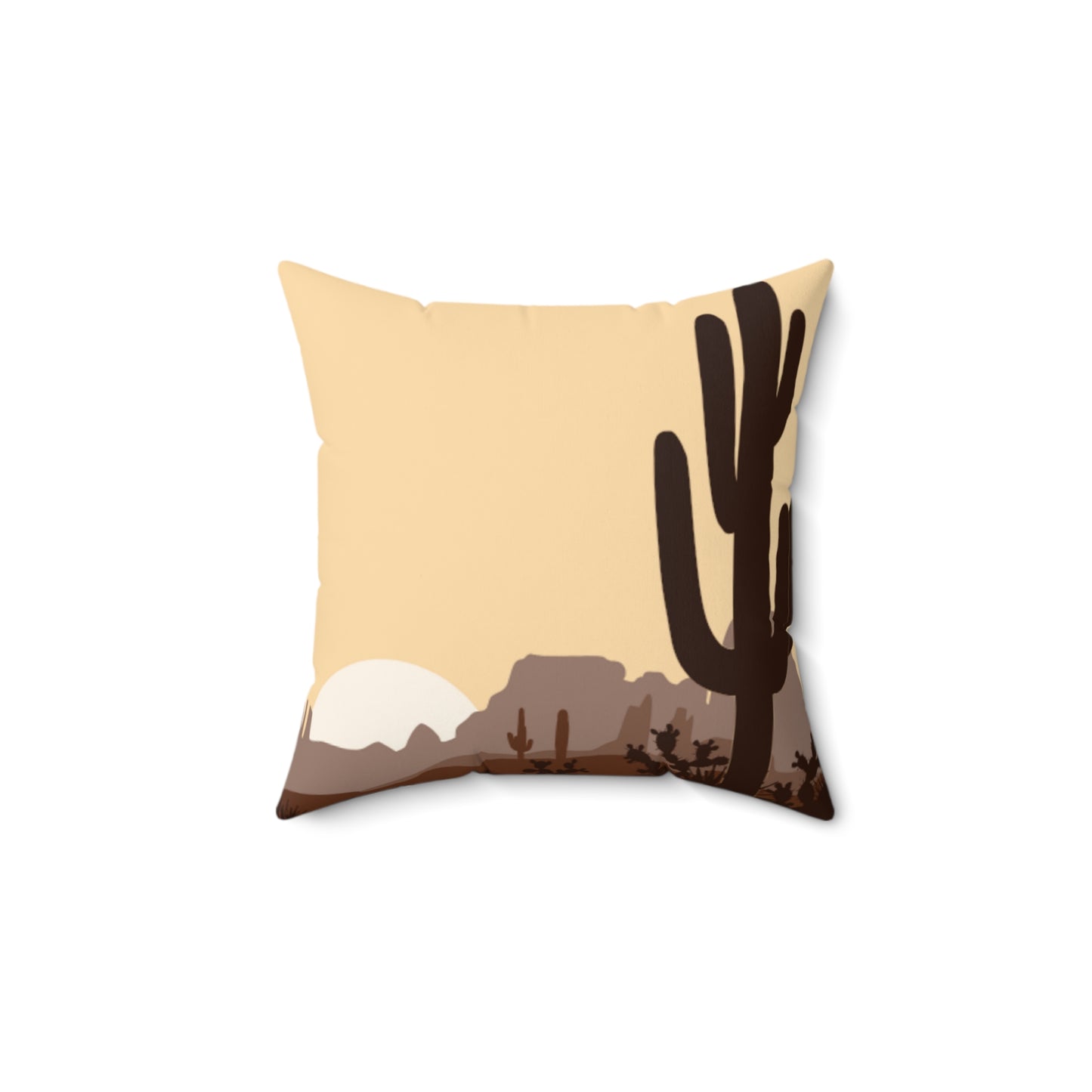 Yeehaw Corral Spun Polyester Square Cushion - Desert Sunset Pillow
