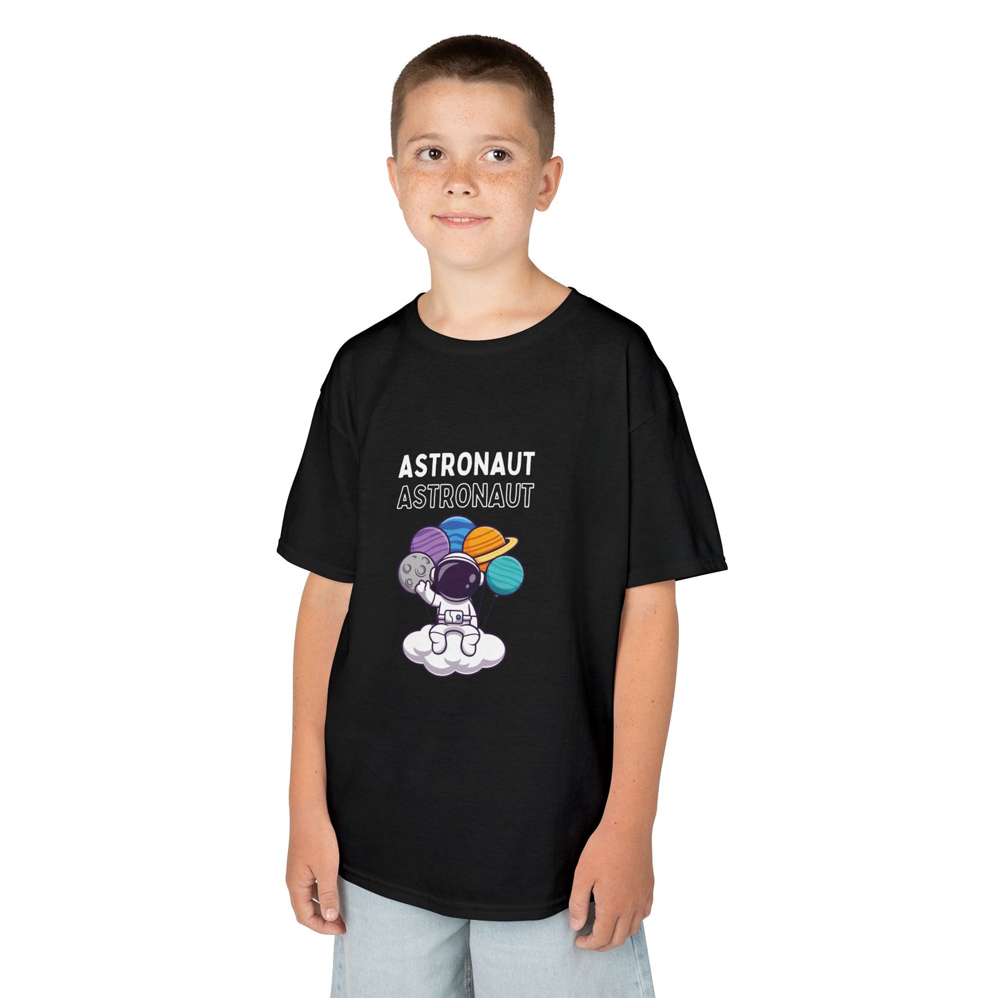 Astronaut Kids Heavy Cotton Tee - Space Adventure T-Shirt