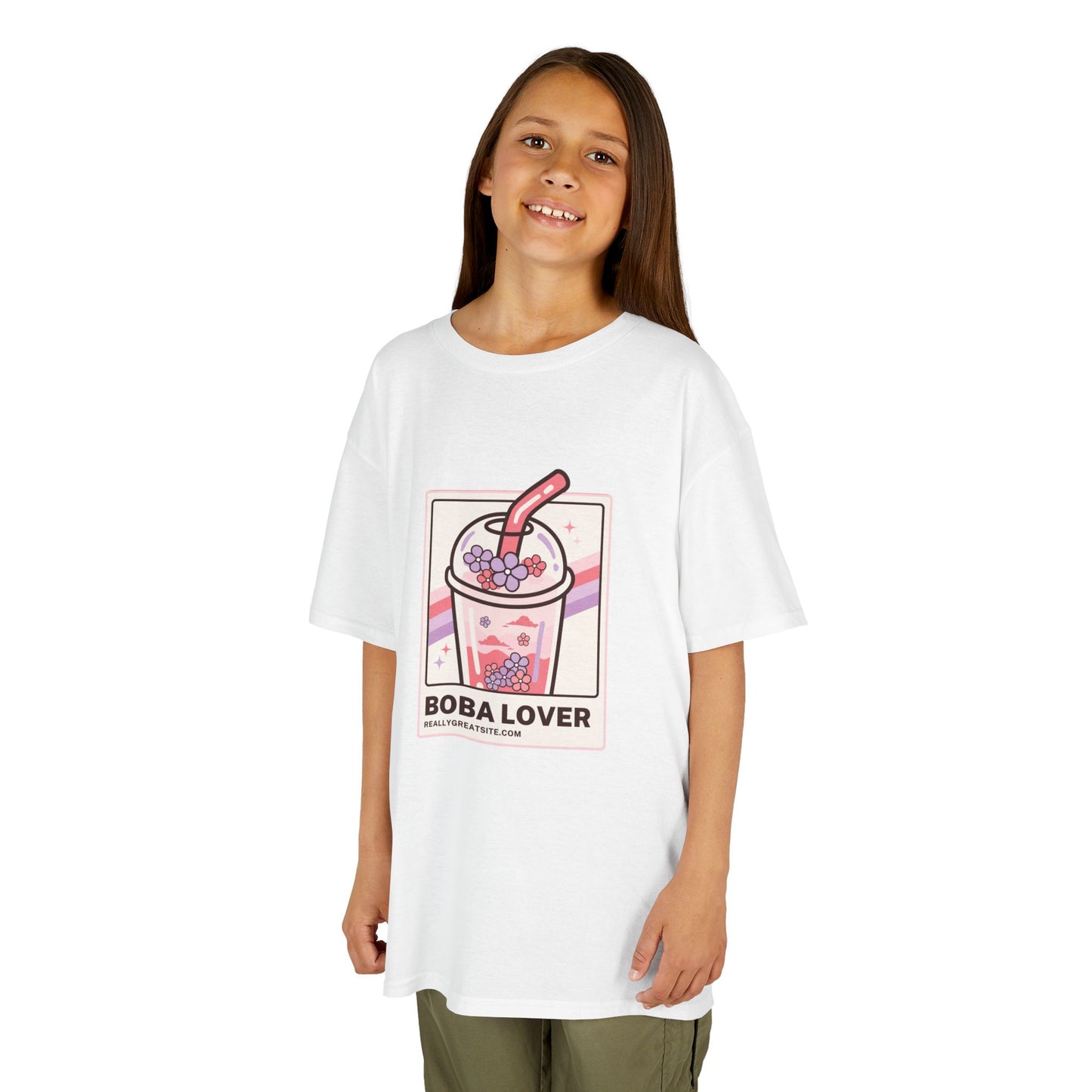 Boba Lover Kids Tee - Fun Cotton Shirt for Beverage Enthusiasts
