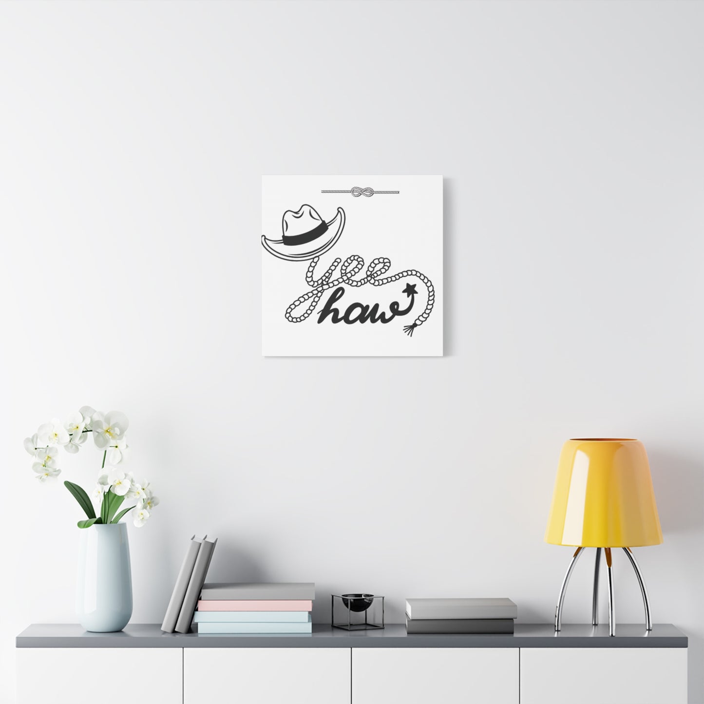 Yeehaw Corral Canvas Art - Stretched Matte Wall Decor