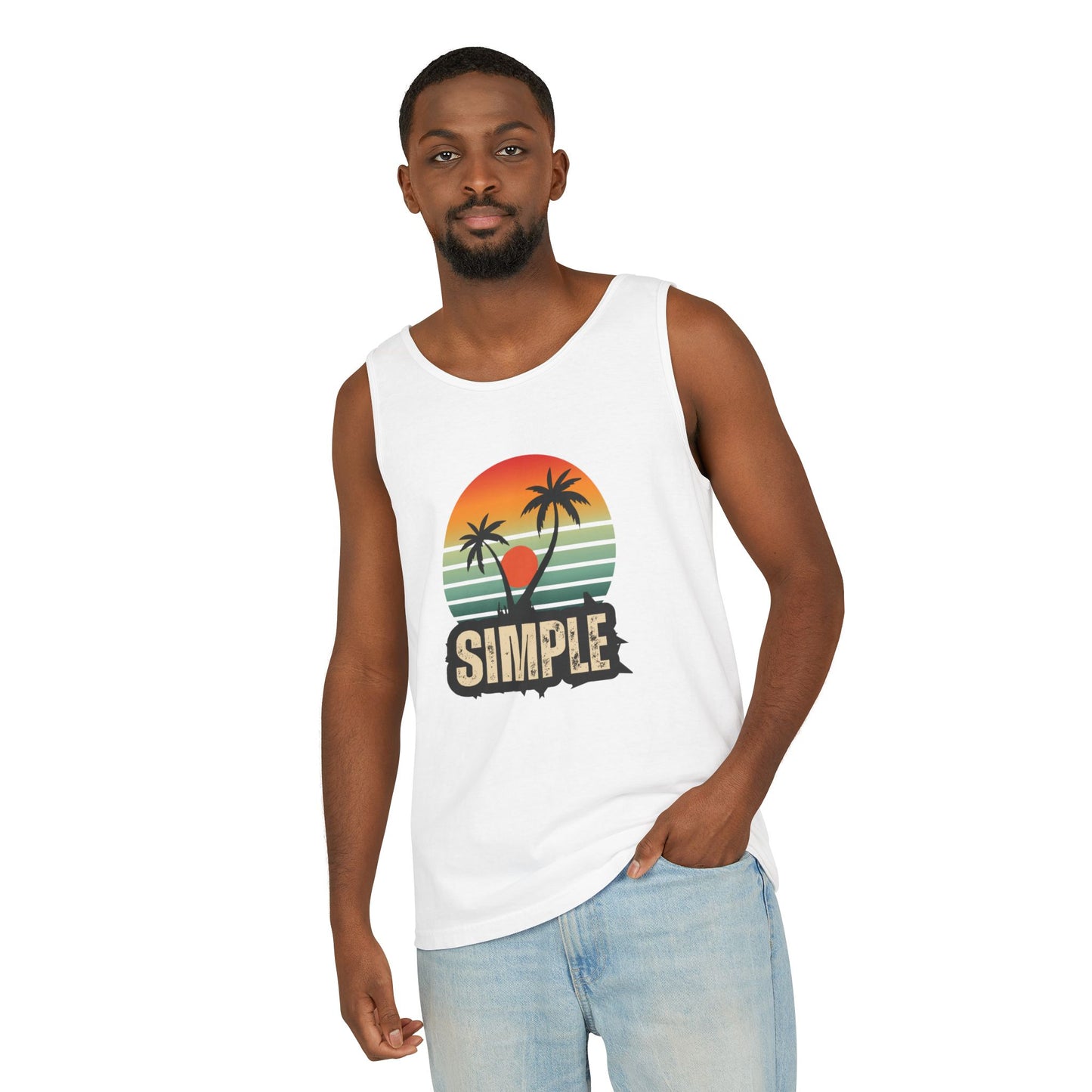 Simple Sunset Vibe Tank Top