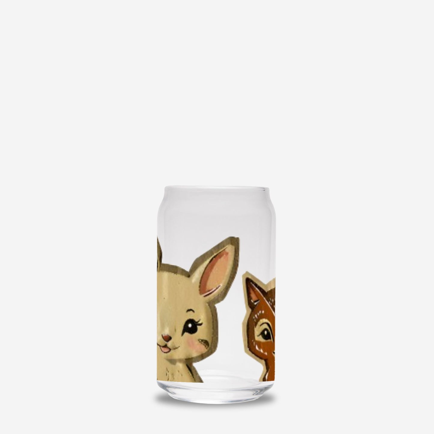 Woodland Friends Glass Can 16oz
