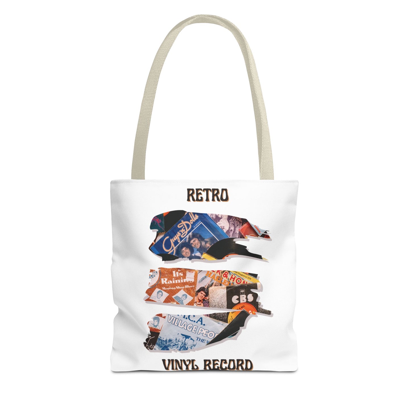 Retro Vinyl Record Tote Bag