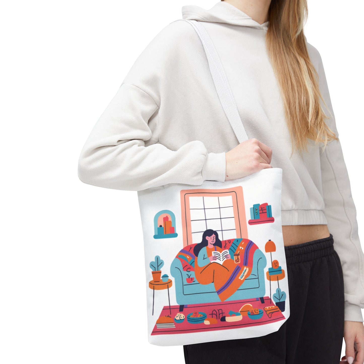 Cozy Reading Tote Bag