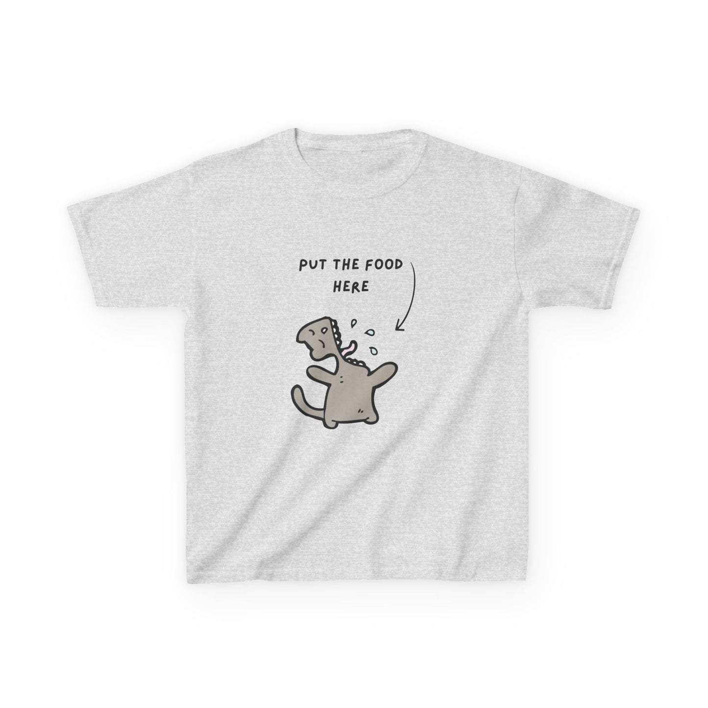 Cute Kids T-Shirt: 'Put the Food Here'