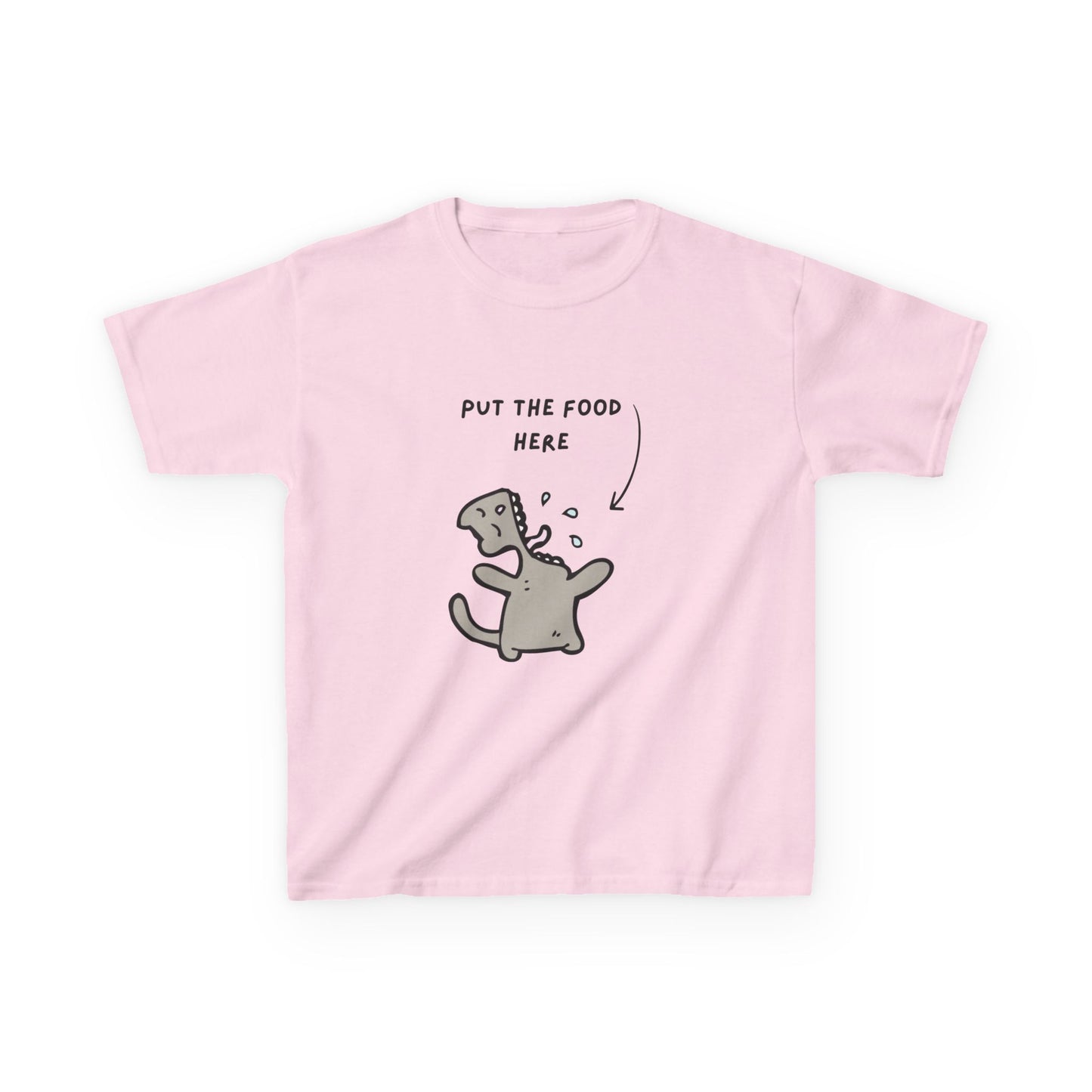Cute Kids T-Shirt: 'Put the Food Here'