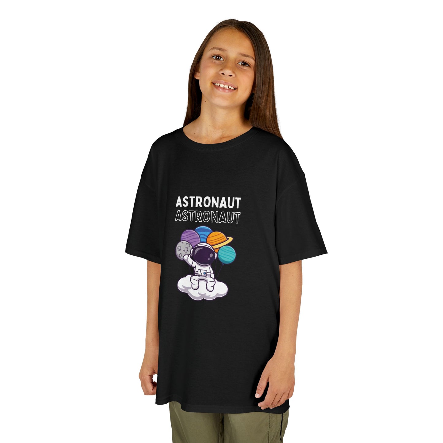 Astronaut Kids Heavy Cotton Tee - Space Adventure T-Shirt
