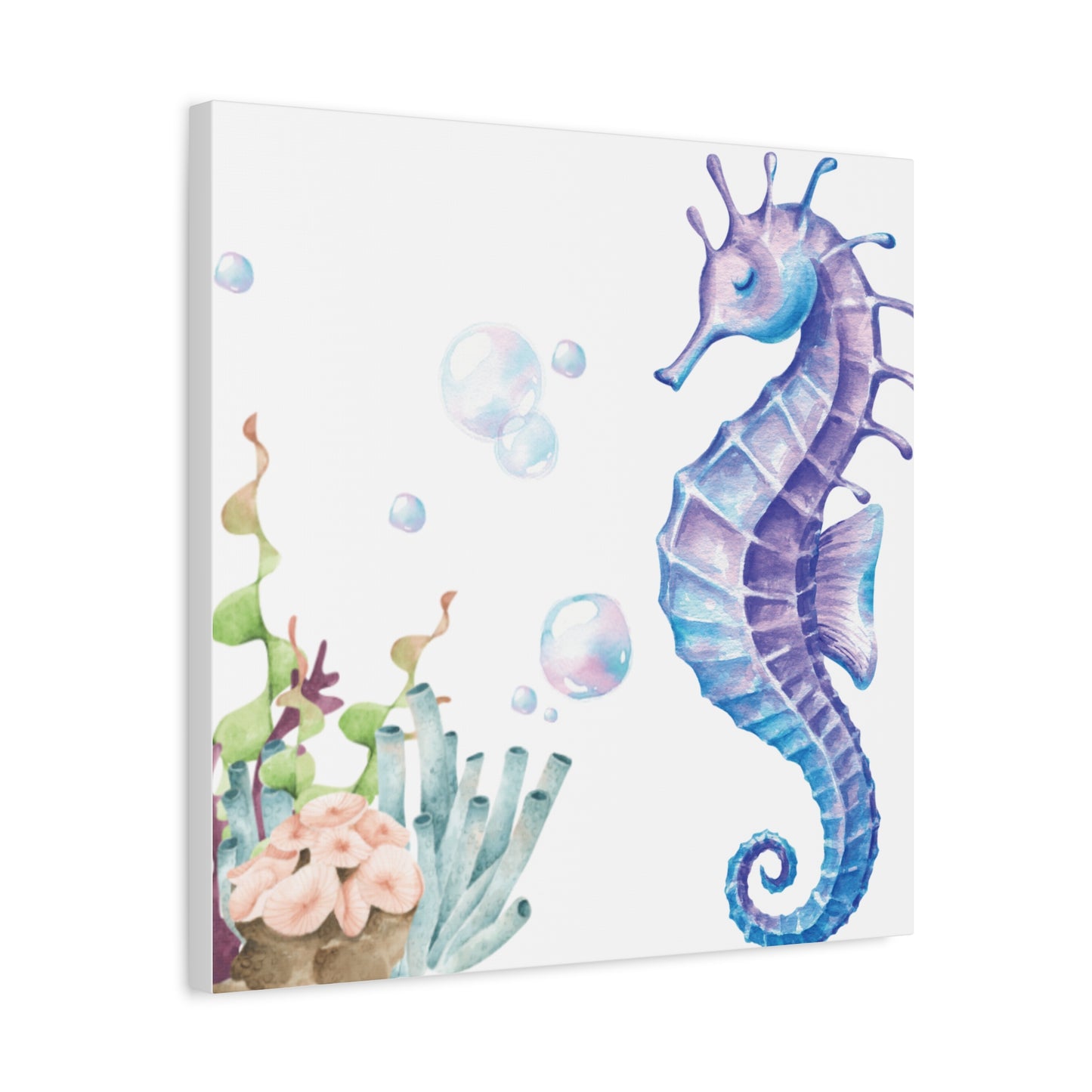 Wild & Wonder Canvas Art - Seahorse