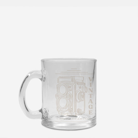 Vintage Camera Mug Glass