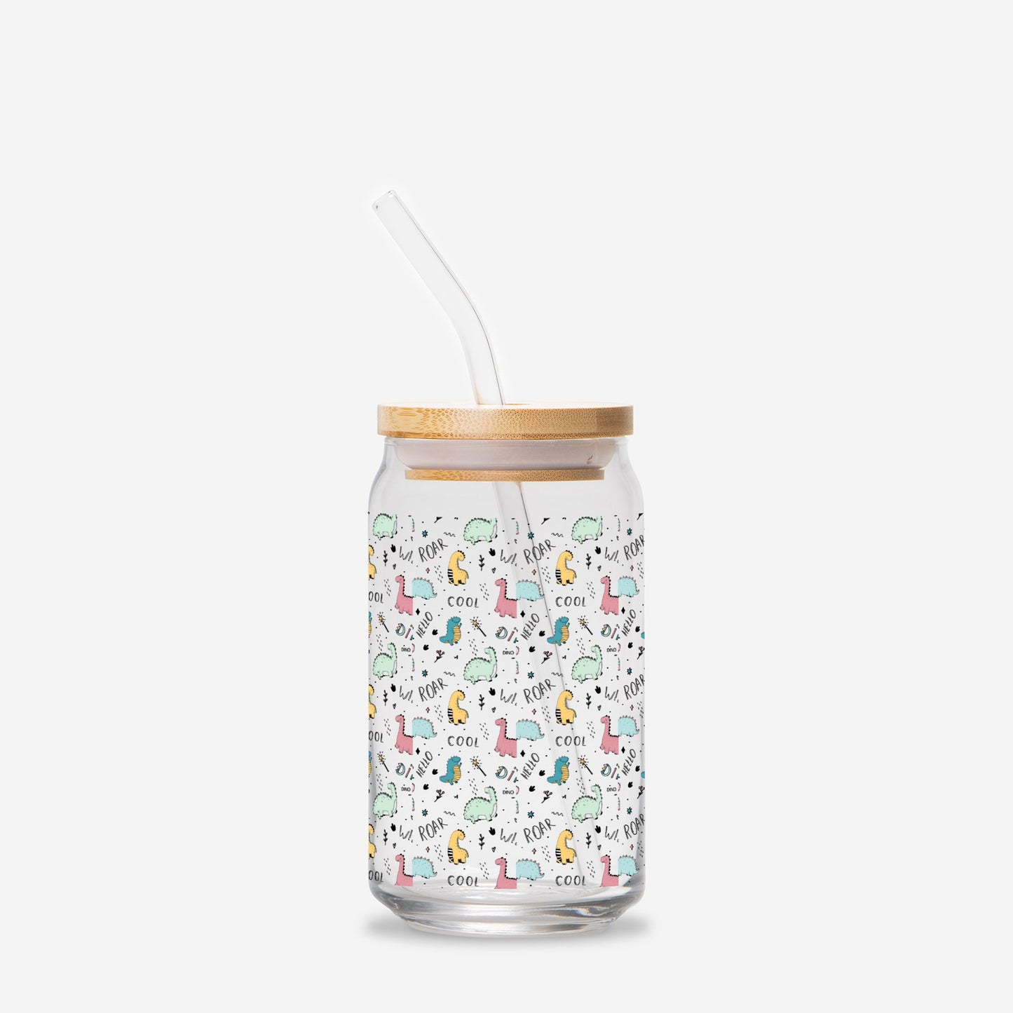 Little Dino Glass Mug 16oz