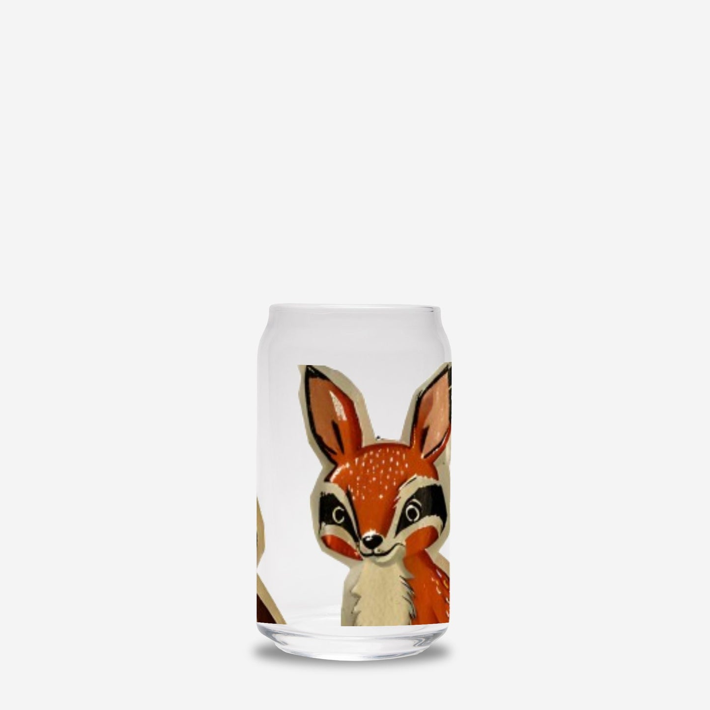 Woodland Friends Glass Can 16oz